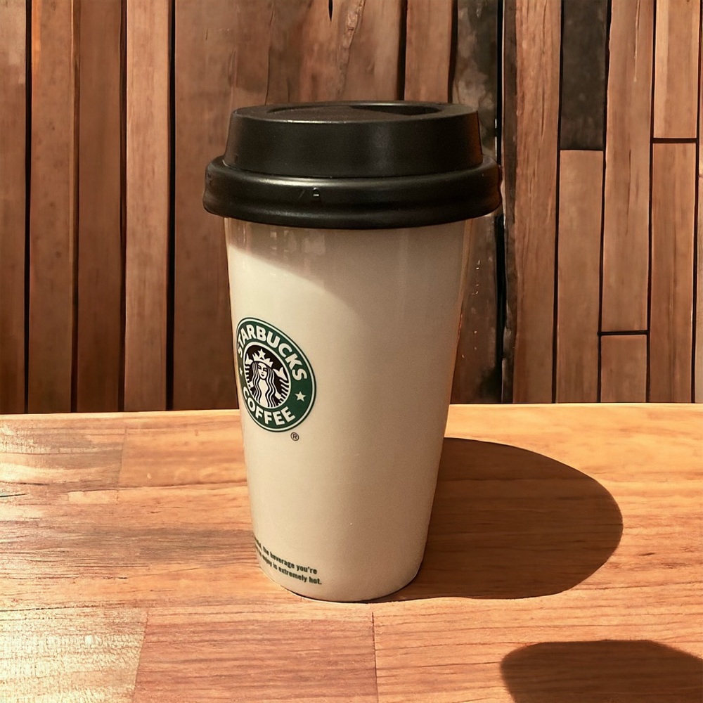 Starbucks Classic Logo Thermal Glass 12 Ounce Travel Cup! - Picture 8 of 16